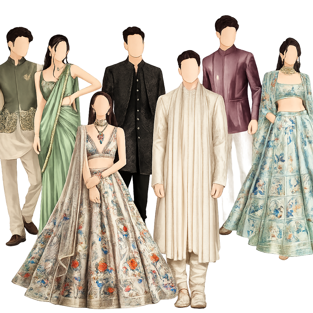 Outfit inspiration for Baaraat, Pheras & Dancing